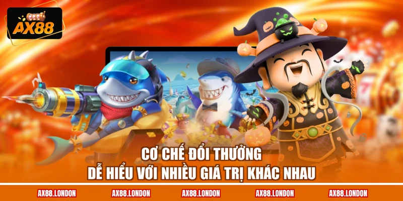 Cơ chế đổi thưởng dễ hiểu với nhiều giá trị khác nhau
