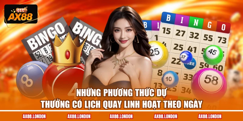 Những phương thức dự thưởng có lịch quay linh hoạt theo ngày