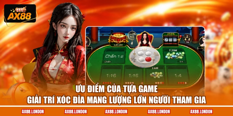 Ưu điểm của tựa game giải trí xóc đĩa mang lượng lớn người tham gia